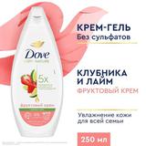 DOVE Гель для душа Клубника-лайм 250мл