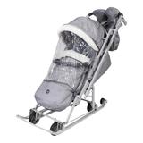 Санки коляска комбинированная Ника детям «НД 7-8К9» дымчатый