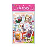 Наклейки бумажные, а5, коты МУЛЬТИ АРТ