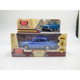 Машина металл ретро-модель 2140sl,12,5 см, инерция, светло-синий Технопарк