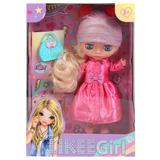 Кукла неозвуч 28см, стеклянные глаза, сумочка в комплекте LIKEE GIRL 