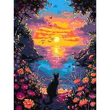 Картина по номерам Таинственный залив 30х40 см, холст на подрамнике