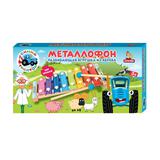 Игрушка деревянная СИНИЙ ТРАКТОР металлофон 9*1,5*18,5, коробка Буратино