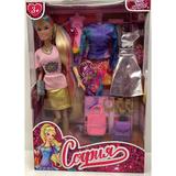 Кукла 29см София, руки и ноги сгиб, 2 комплекта одежды, акс, кор КАРАПУЗ