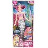 Кукла 29см София русалка, ткан. хвост, акс., руки и ноги сгиб., кор. КАРАПУЗ