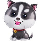 Шар (26""66 см) Фигура, Щенок Хаски, 1 шт