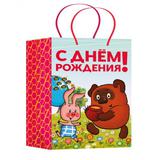 Пакет подарочный глянцевый СОЮЗМУЛЬТФИЛЬМ пакет подарочный ml, Винни Пух ЧУДО ПРАЗДНИК