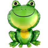 Шар (33""84 см) Фигура, Лягушка, Зеленый, 1 шт, 19188