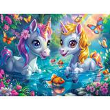 Пазлы MAXI 35 Единороги в пруду