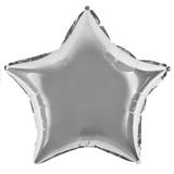 Шар (18""46 см) Звезда, Серебро, 1 шт, 120100