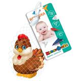 Игрушка пластизоль для ванны курочка, в сетке КАПИТОШКА