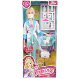 Кукла 29см София ветеринар, питомец, акс., руки и ноги сгиб., кор. КАРАПУЗ