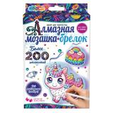 Брелоки алмазной мозаикой единорог и пироженое MultiArt