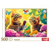 Два кота и пузырик. Пазлы в коробке 500 деталей. 225х320х40 мм. Умные игры