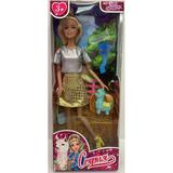 Кукла 29см София, руки и ноги сгиб., питомец, акс, кор КАРАПУЗ