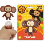 Игрушка-антистресс тянучка Чебурашка без наполнения, блистер Супер Жим