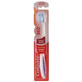 COLGATE Зубная щетка 360 OPTIC WHITE средней жесткости фиолетовая