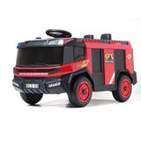 Машинка на аккум, 12V45AH*1,390*2, амортизация, свет звук эффекты,USB, MP3, цвкрасный, 102*50*