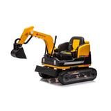 Экскаватор на аккум, 12V12AH*1,555*2, размер: 130*58*83 см, Bluetooth, цвет: желтый, вк 75*61*58 с