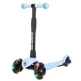 Самокат трехколесный Slider Stile, складной, колеса со светом, цвет: голубой, размер: 57*25*66 см, в