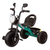 Велосипед трехколесный, цвет: зелёный, фара со светзвук эфф, колеса с шинами из EVA 11" и 9", зе