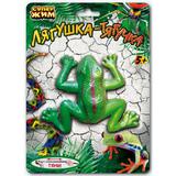 Игрушка тянучка лягушка 12 см, блистер Супер Жим