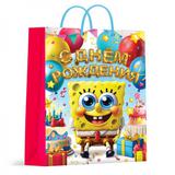 Пакет подарочный глянцевый l,желтая губка,140 гр/м2 ЧУДО ПРАЗДНИК