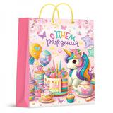 Пакет подарочный МАТОВЫЙ xl,единорог,140 гр/м2 ЧУДО ПРАЗДНИК