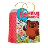 Пакет подарочный креативный xl,винни пух,вырубка,190 гр/м2 ЧУДО ПРАЗДНИК