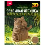 Конструктор из картона. Объёмная игрушка Хомячок