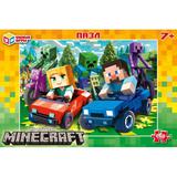 По мотивам Minecraft. Пазлы в коробке 260 деталей. 285х190х33 мм. Умные игры