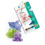 Игрушка для ванны морские животные 3 шт., сетка, хенгтег КАПИТОШКА