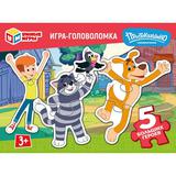 Простоквашино. СОЮЗМУЛЬТФИЛЬМ. Игра-головоломка с фигурными деталями. Умные игры 