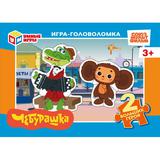 Чебурашка Золотая коллекция. Игра-головоломка с фигурными деталями. Умные игры в уп.32шт