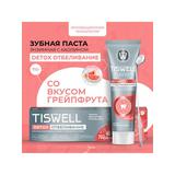 TISWELL Зубная паста DETOX отбеливание со вкусом грейпфрута энзимная с каолином 110гр