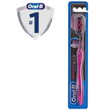 Oral-B Зубная щетка Black Всесторонняя чистка розовая Средняя
