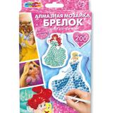 Брелоки алмазной мозаикой принцессы дисней МУЛЬТИ АРТ