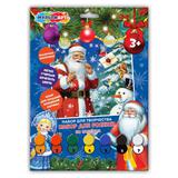 Раскраска по номерам 17х23 см новый год МУЛЬТИ АРТ