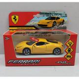 Модель металл звук ferrari 458 italia 14 см, двери, багажник. инерция кор. Технопарк