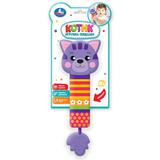 Погремушка пищалка жирафики котик на блист. Умка