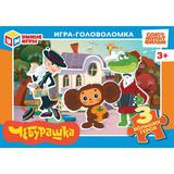 Чебурашка. Игра с фигурными деталями. 180х127х35 мм. Умные игры 