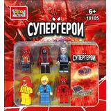 Конструктор фигурки супер герои-6 шт. Город мастеров