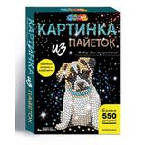Картина пайетками 26*18 см мопс МУЛЬТИ АРТ