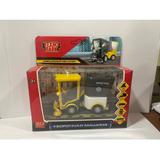 Машина металл УБОРОЧНАЯ МАШИНА 11 см, двери, багаж, желтый, кор. Технопарк