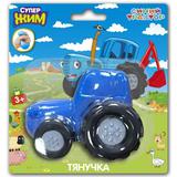 Тянучка, антистресс, блистер СИНИЙ ТРАКТОР Супер Жим