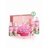 Glowgirl Подарочный набор косметики по уходу за телом, для девочки, В ожидании праздника (5 предметов). ЭКО продукт