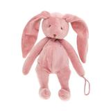 Комфортер DrЁma Зайчик с держателем для пустышки пудровый