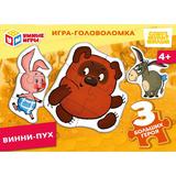 Винни Пух. Союзмультифильм. Игра-головоломка. 90х65х25 мм. Умные игры в уп.32шт