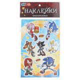 Наклейки бумажные 12х18 см, Соник MultiArt уп-50шт 