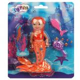 Кукла русалка 14 см, с акс., блист. Тутти